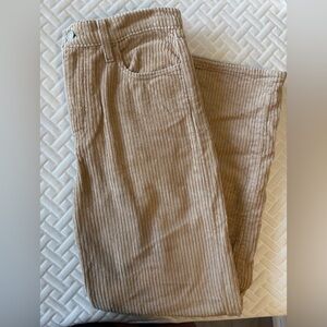 Levi's Beige Corduroy Ribcage Pants